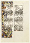 Brevier, Leaf on vellum from a manuscript Brevier