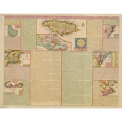 Carte qui contient..Iles & Terres..L'Amerique..Jamaique..