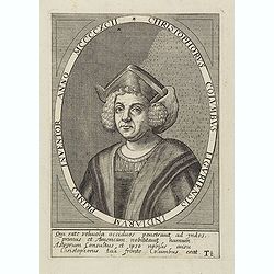 Christophorus Columbus Liguriensis Indiarum Primus Inventor Anno MCCCCXCII.