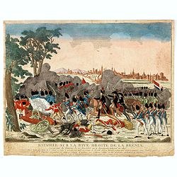 Bataille sur la rive droite de la Brenta. gagnée par les Français de 22 fructidor an 4. Bonaparte Général en chef. . .