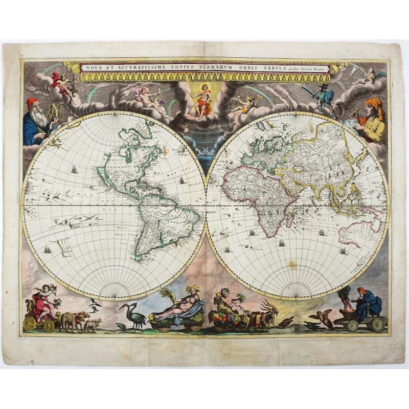 Nova Et Accuratissima Totius Terrarum Orbis Tabula Old Map By Blaeu J