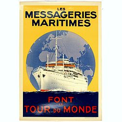 Les Messageries Maritimes font le tour du monde.