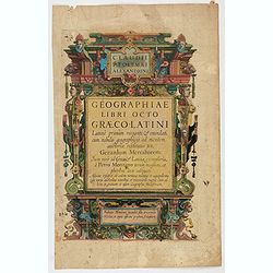 [Title page] Geographiae libri octo Graeco-Latini . . .