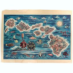 The Dole Map of the Hawaiian Islands.