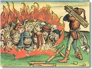 Jews burned alive during the southern German pogroms of 1298