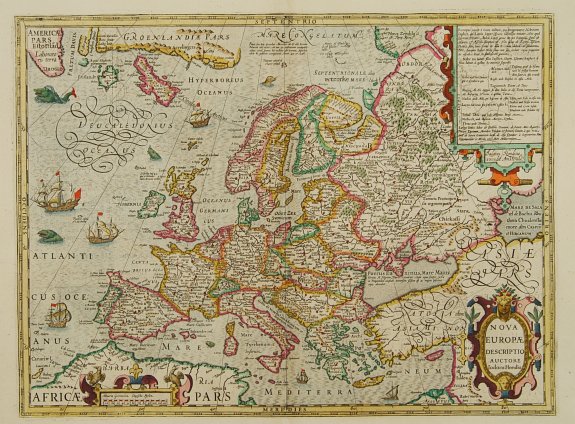 MERCATOR -Nova Europae Descriptio.