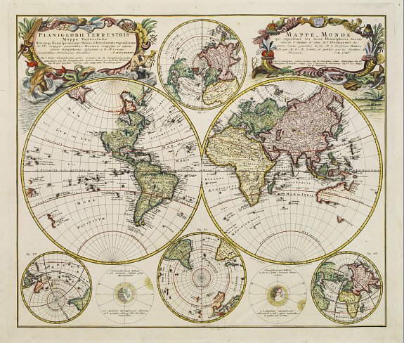 HOMANN HEIRS. -Planiglobii Terrestris Mappa Universalis.. - Mappe-Monde ...