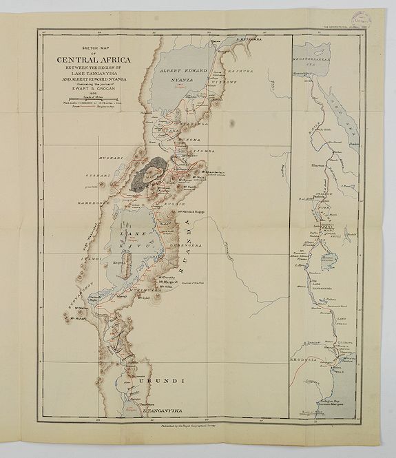 Old Map By Royal Geographical Society Sketch Map Of