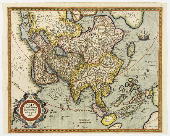 Old map by MERCATOR - Asia ex magna Orbis terre descriptione Gerardi ...