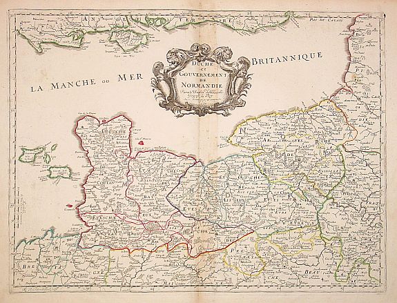 SANSON -Duche et Gouvernement de Normandie.