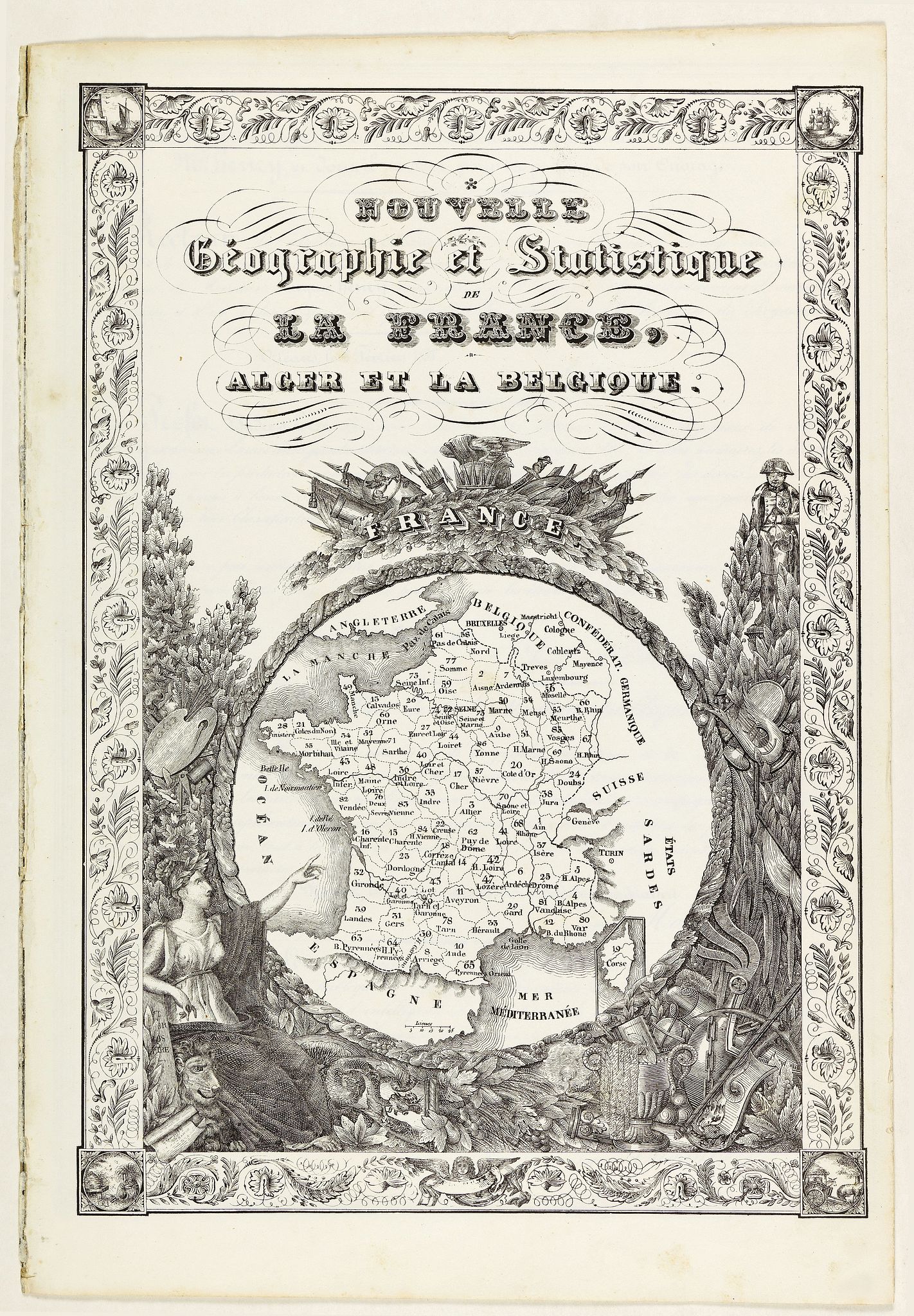 [Title page] Nouvelle gographie et statistique de la France, Alger et la Belgique.