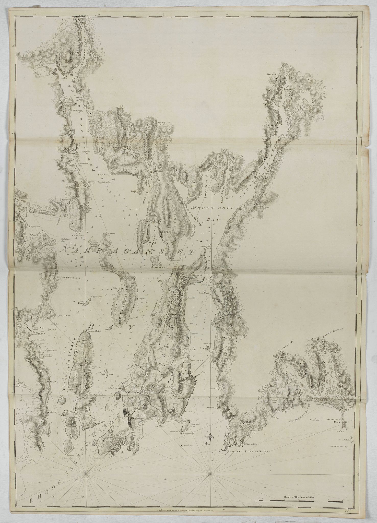 	[Narraganset Bay and Rhodes Island and Harbour]