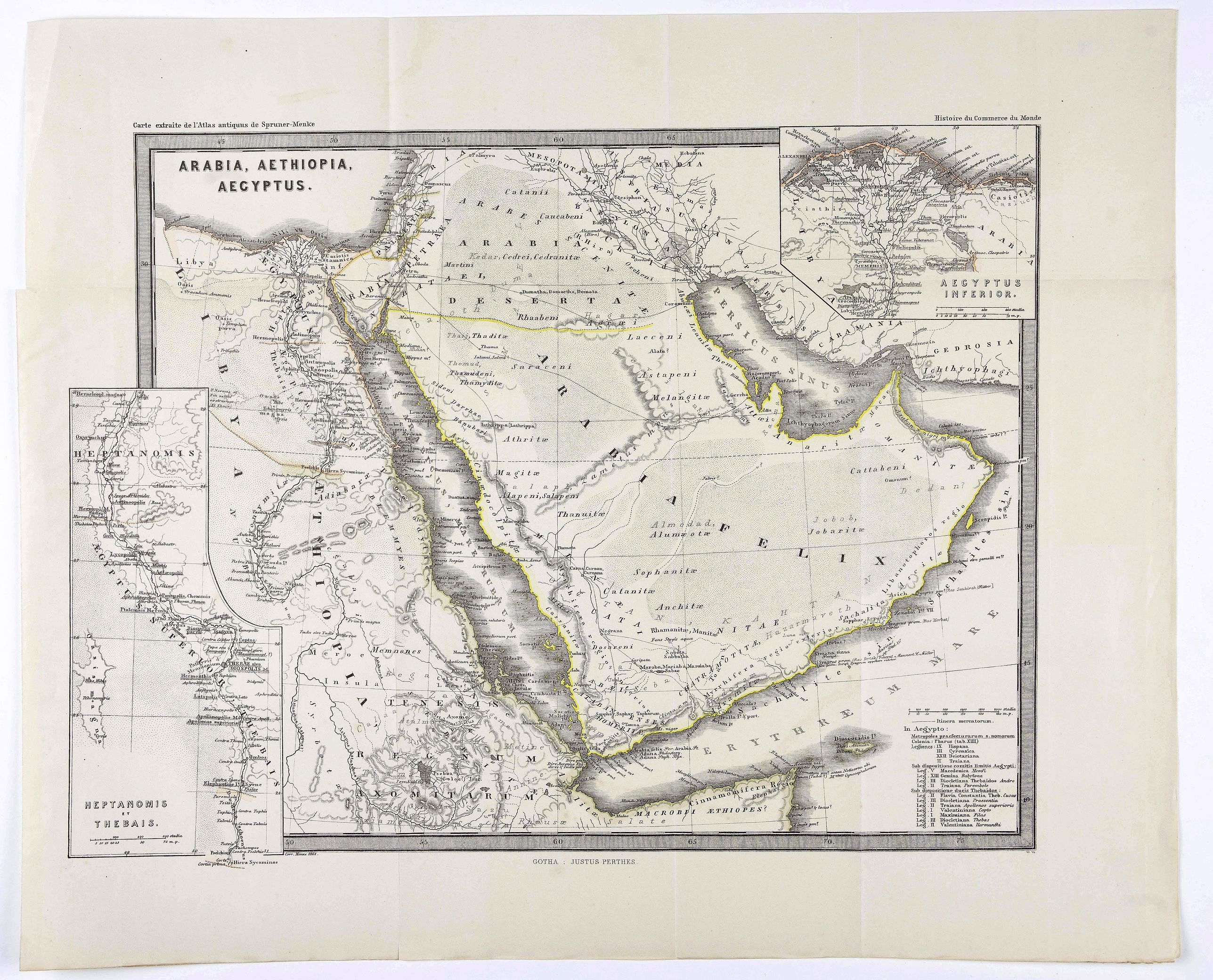 Arabia, Aethiopia, Aegyptus.