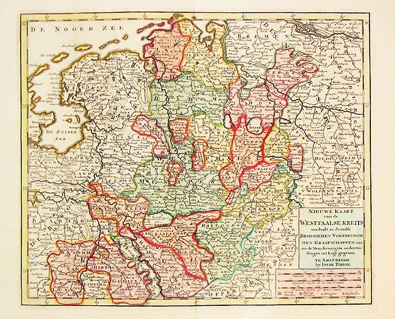 Map of Ost Friesland] Oost-Frise, ou le Comte d' Embden sub divise en ...