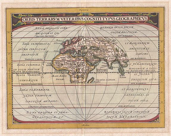 Orbis Terrarum Veteribus Cogniti Typus Geographicus. - Old map by ...