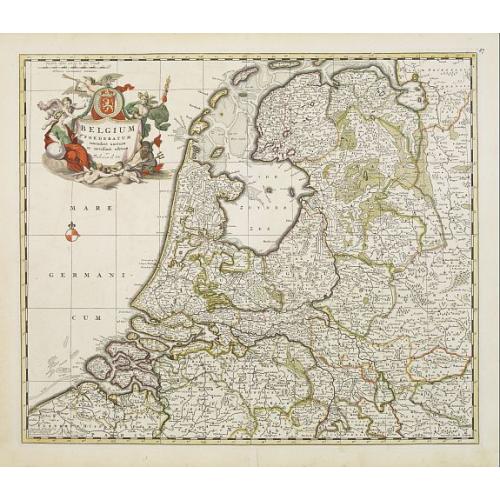 Old map image download for Belgium Foederatum emendate auctum et novissime editum.