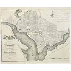 Image download for PLAN of the CITY of Washington, in the Territory of Columbia, ceded by the States of VIRGINIA AND MARYLAND to the United States of America, and by them established as the SEAT of their GOVERNMENT, after the YEAR 1800.