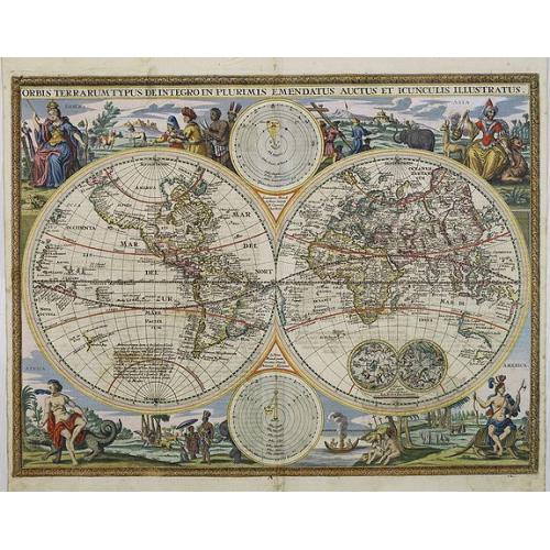 Old map image download for Orbis terrarum typus de integro in plurimis emendatus auctus et icunculis illustratus.