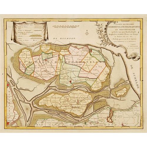 Old map image download for Kaarte der ..Noordbeveland, Wolphartsdyk en Oostbeveland..