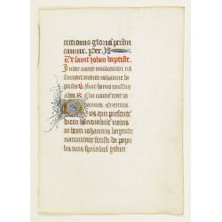 Manuscript leaf on vellum.