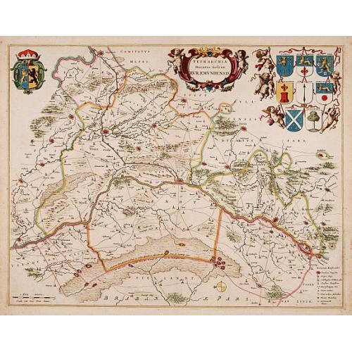 Old map image download for Tetrachia Ducatus Gelriae Rurmundensis.