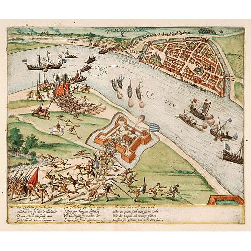 Old map image download for Die Englischen so sich.. (Nijmegen, Anno 1586)