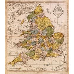 Map of England.