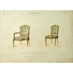 Fauteuil et Chaise Louis XV. . .