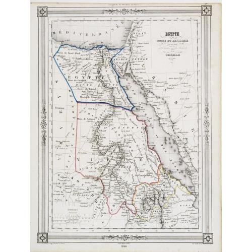 Old map image download for Egypte Nubie et Abyssinie..