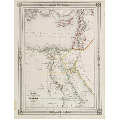 Old map image download for Égypte Palestine et Phénicie.