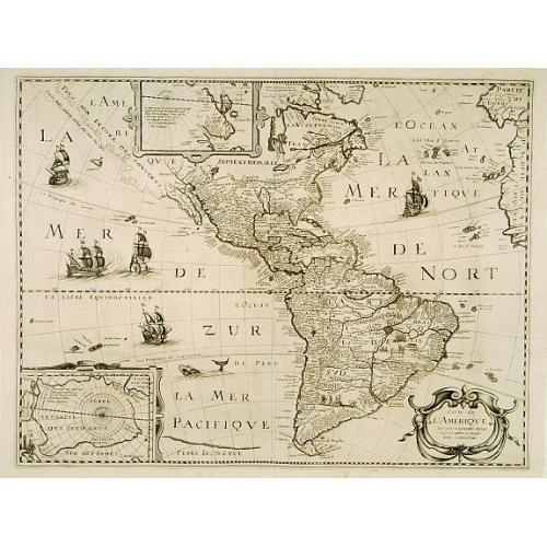 Old map image download for Carte de L'Amerique. . .