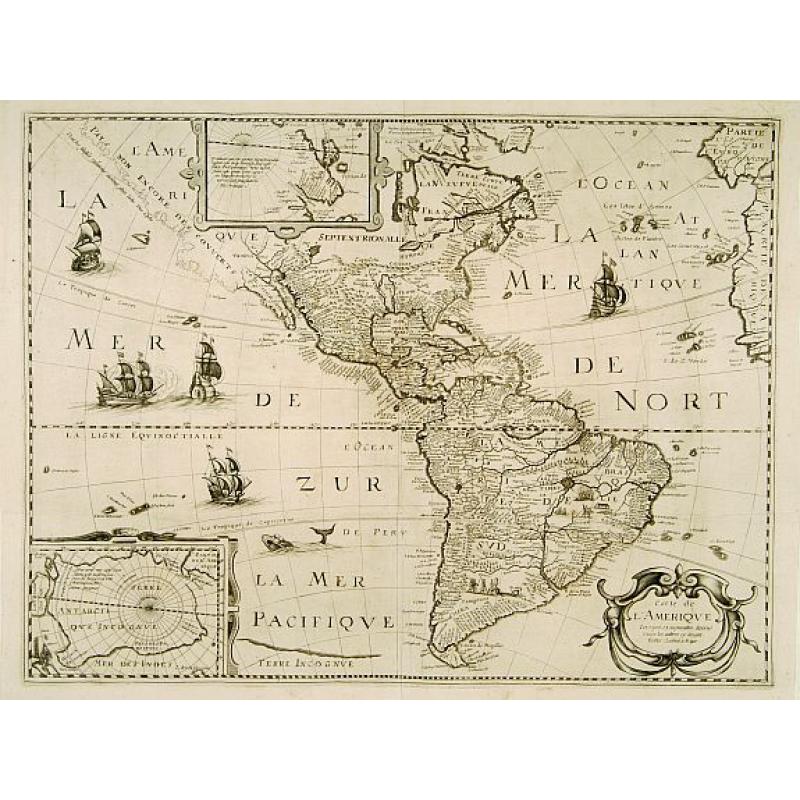 Carte de L'Amerique. . .