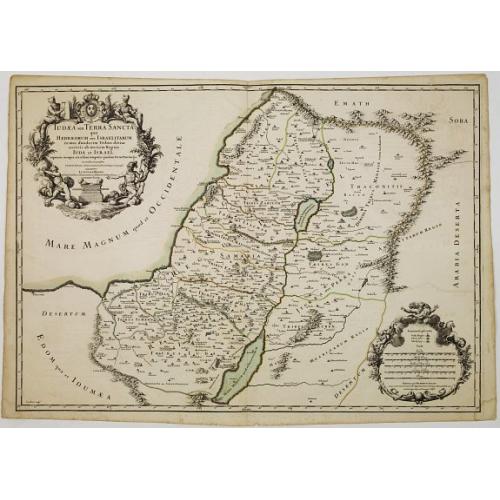 Old map image download for Judaea seu Terra Sancta quae Hebraeorum sive Israelitarum..