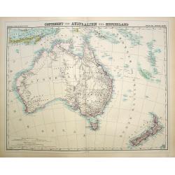 Continent von Australien und Neuseeland.