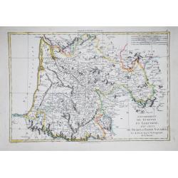 [Lot of 5 maps of the mouth of the Gironde river] Carte des Entrees et Cours de la Gironde