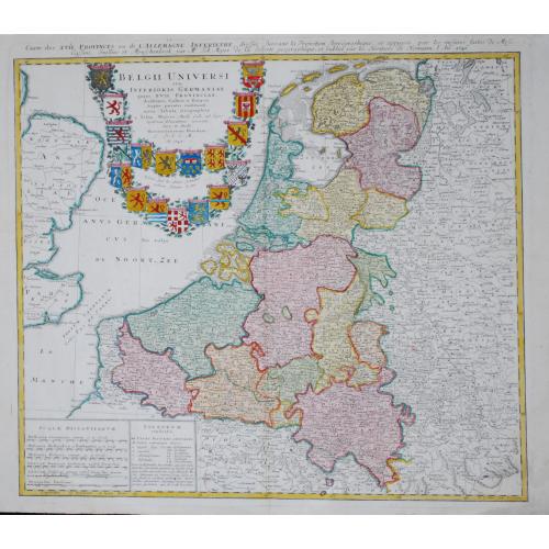 Old map image download for [Lot of 12 maps] Belgii Universi seu Inferioris Germaniae, map of the Seventeen Proviices and maps and plans of Belgium.