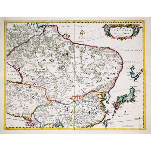 Old map image download for [Lot of 3 maps] Tabula Tartariae et Regni China.