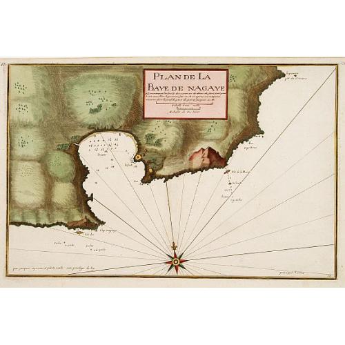 Old map image download for Plan de la Baye de Nagaye.