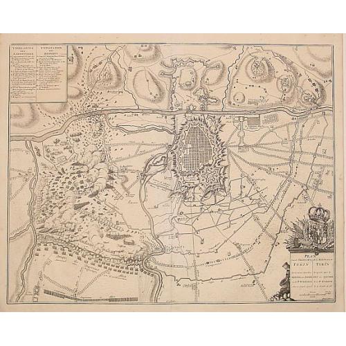 Old map image download for Plan de la Bateille de Turin..