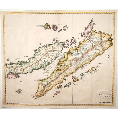 Old map image download for Nieuwe Kaart van het Eyland Sumatra..