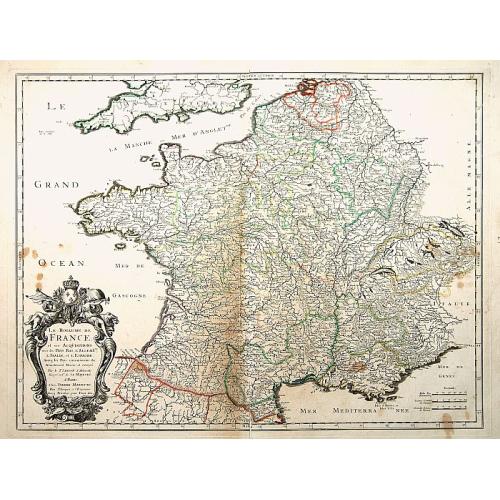 Old map image download for Le Royaume de France, et ses acquisitions..