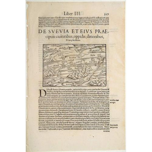 Old map image download for De Suevia et eius Praecipuis Civitatibus..