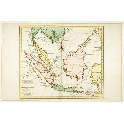 Old map image download for Carte des Isles de Java Sumatra et Borneo..