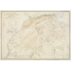 Carte du Sahara et du Nord Ouest de l'Afrique.