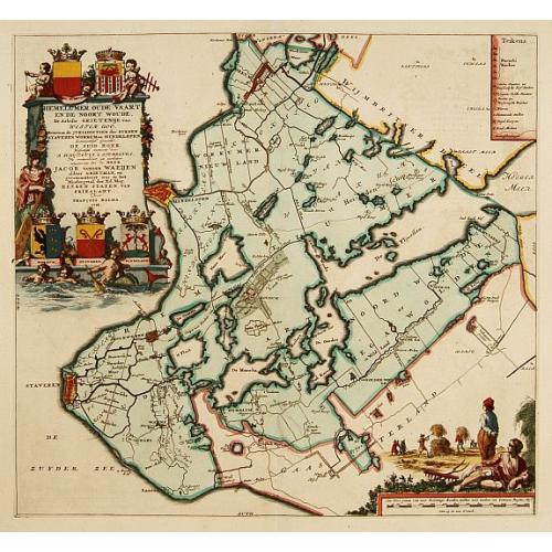 Old map image download for Hemelumer oude vaart en de Noort Woude. . .