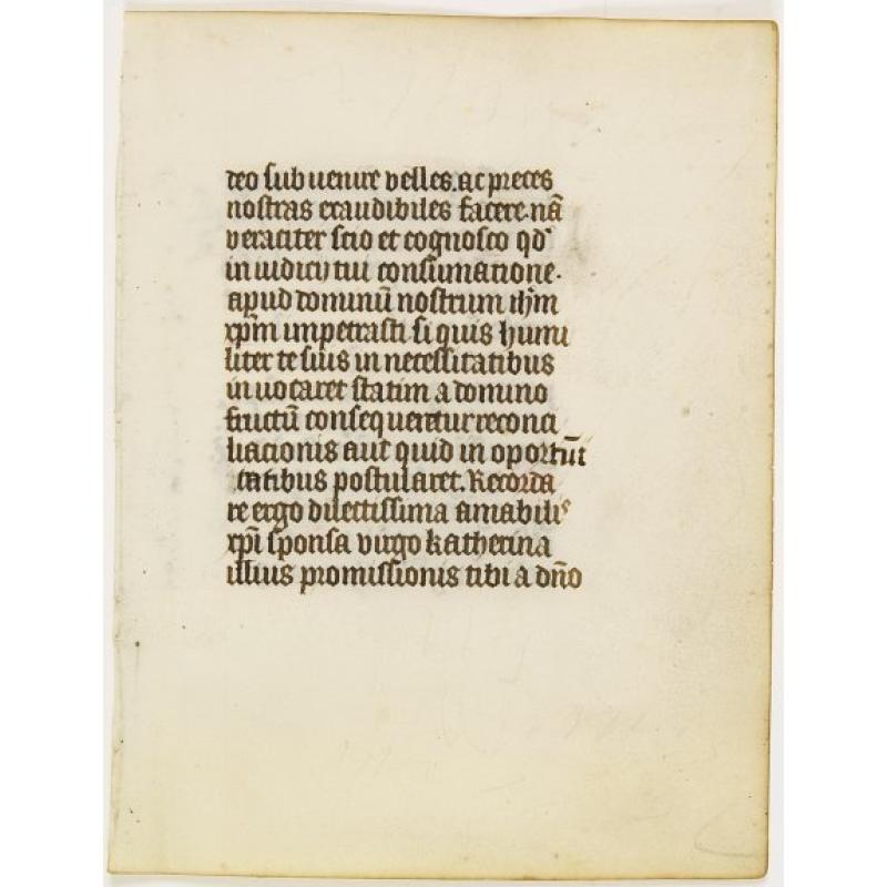 Manuscript leaf on vellum.