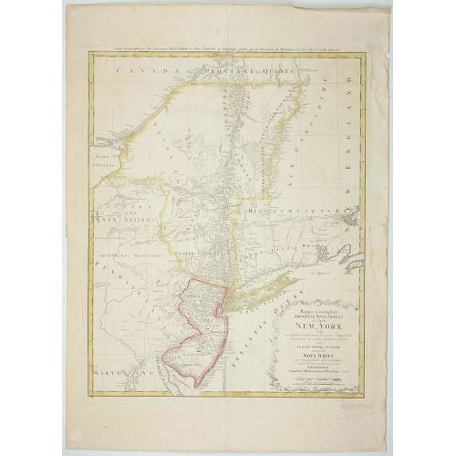 Old map image download for Mappa Geographica provinciae Nova.. NEW-YORK..