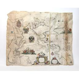 NIEROP (Dirck Rembrandtsz van) - GOOS (Pieter) Chart of Europe on vellum