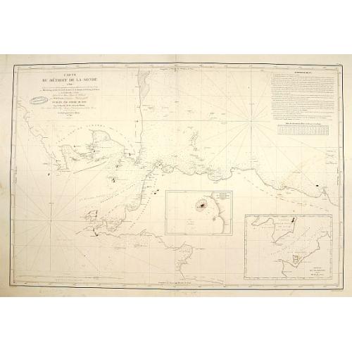 Old map image download for Carte du détroit de la sonde..