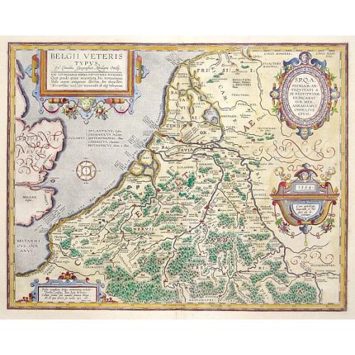 Old map image download for Belgii Veteris Typus..